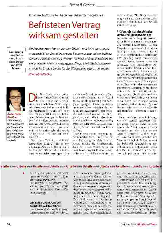 Vorschauseite 1: Befristeten Vertrag wirksam gestalten