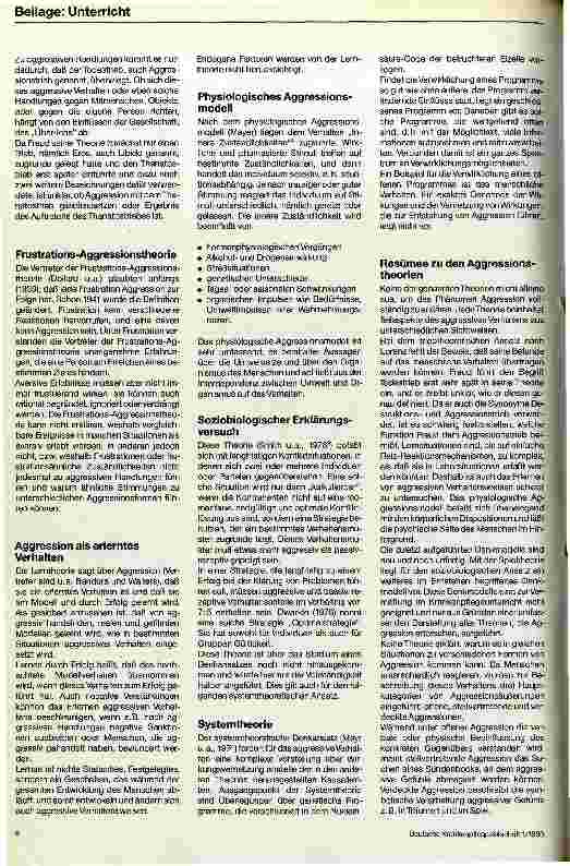 Vorschauseite 5: Aggressionstheoretische Kenntnisse als Hilfe bei der Pflege im Krankenhaus