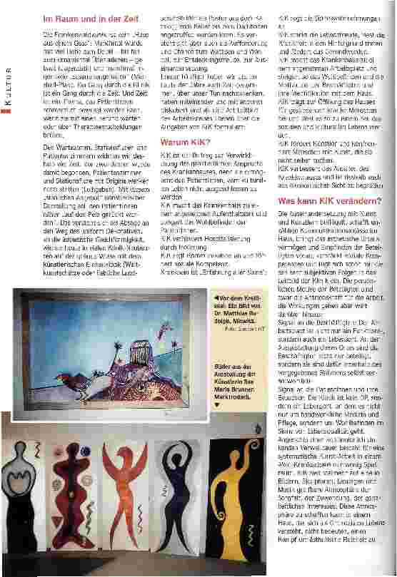 Vorschauseite 4: Ein ganzes Haus voll Kunst Kleine Kulturgeschichte der Frankenwaldklinik Kronach