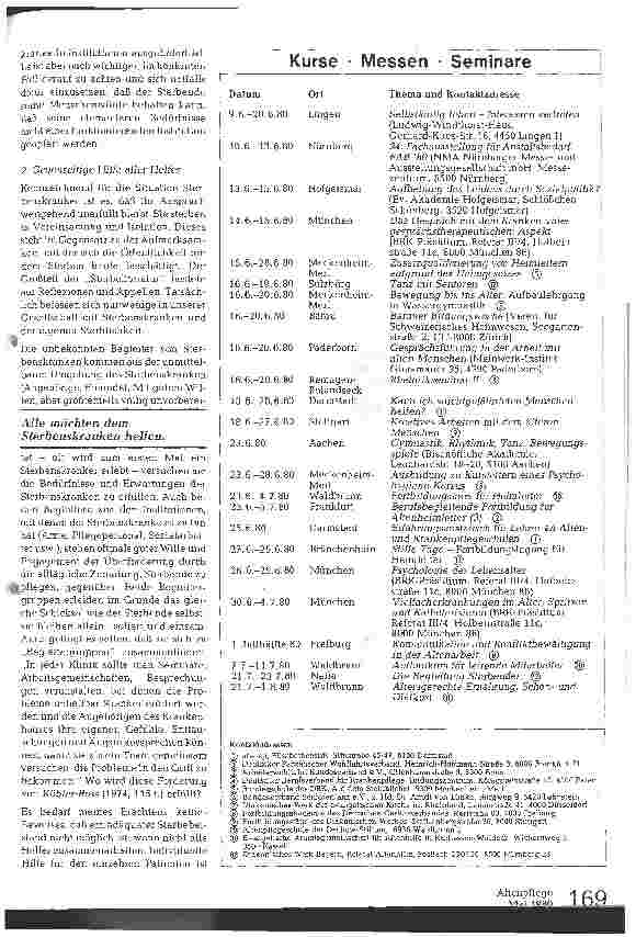 Vorschauseite 4: Zum Umgang mit Sterbenskranken