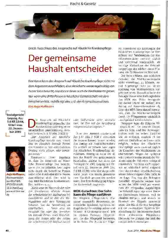 Vorschauseite 1: Der gemeinsame Haushalt entscheidet