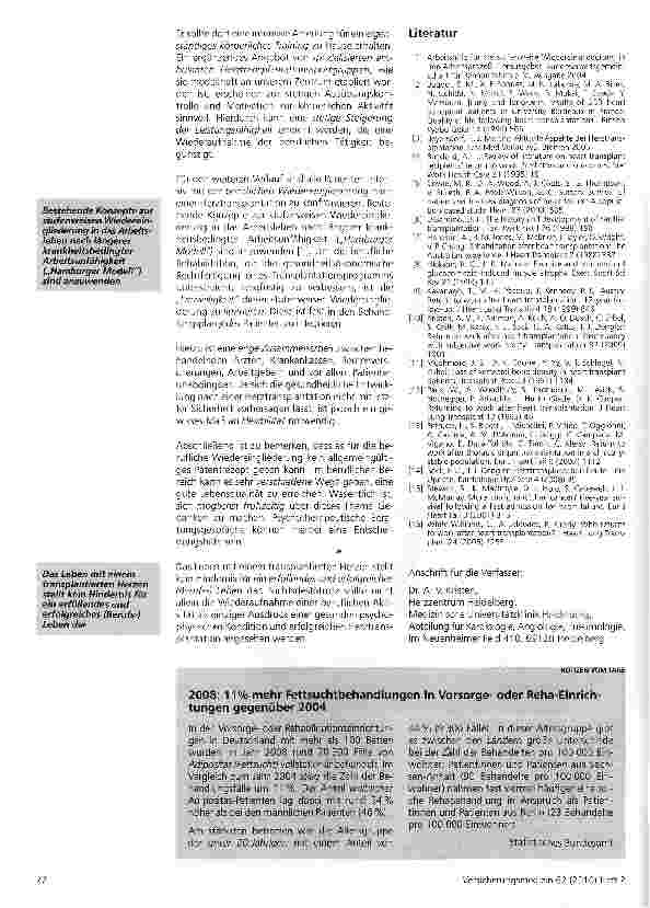 Vorschauseite 6: Berufliche Wiedereingliederung nach Herztransplantation