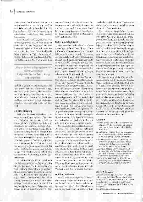 Vorschauseite 3: Demenz und Trauma