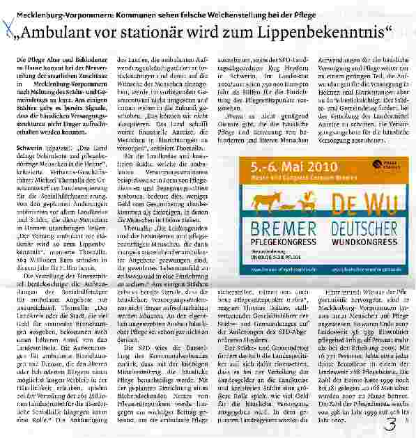 Vorschauseite 1: Ambulant vor stationär wird zum Lippenbekenntnis