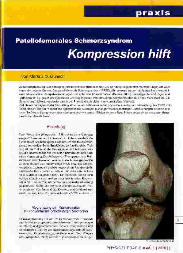 Vorschauseite 1: Patellofemorales Schmerzsyndrom
