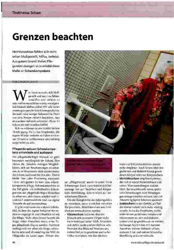 Vorschauseite 1: Grenzen beachten