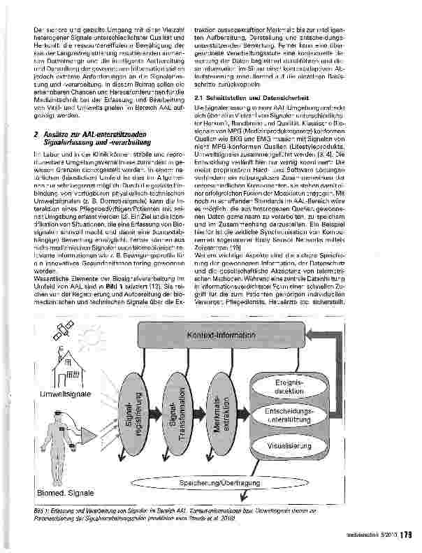 Vorschauseite 2: Erfassung und Verarbeitung von Vitalund Umweltsignalen im Bereich AAL