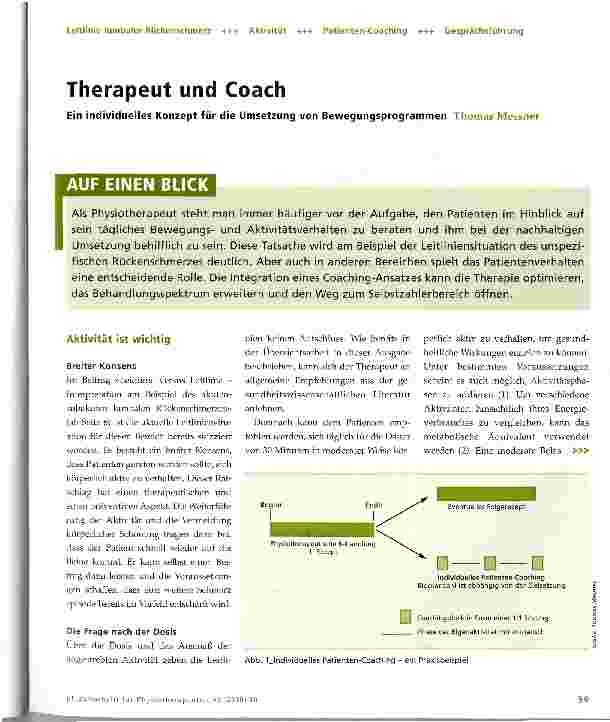 Vorschauseite 1: Therapeut und Coach