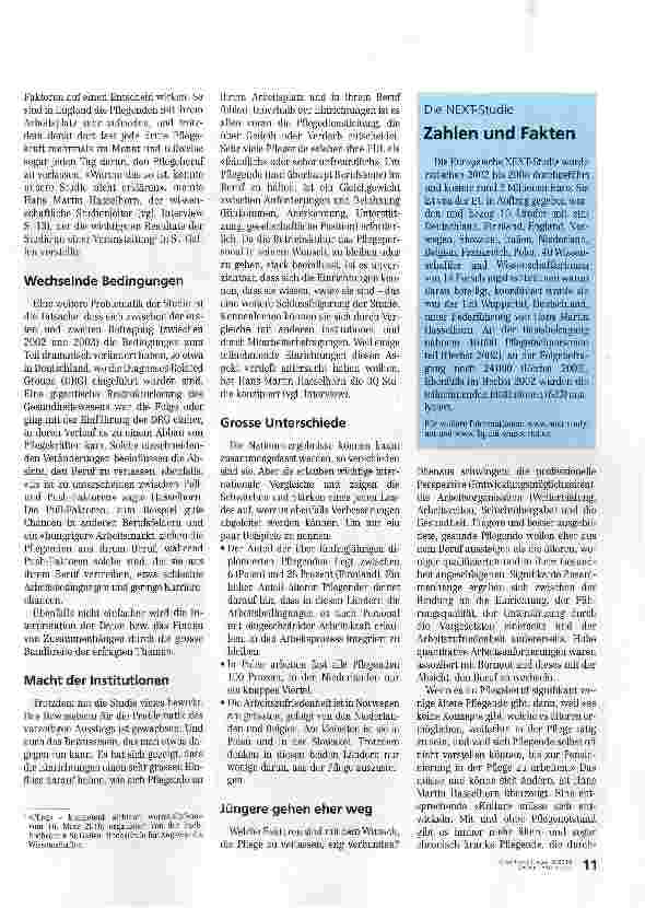 Vorschauseite 2: Warum Pflegende vorzeitig aus dem Beruf aussteigen wollen