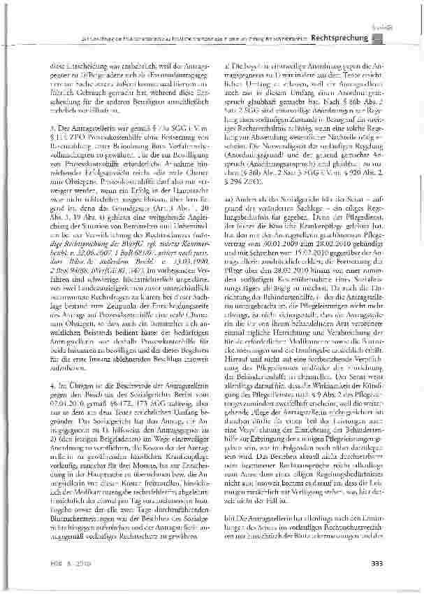 Vorschauseite 3: Zur Gewährung der Medikamentengabe als häusliche Krankenpflege in einer Einrichtung der Behindertenhilfe