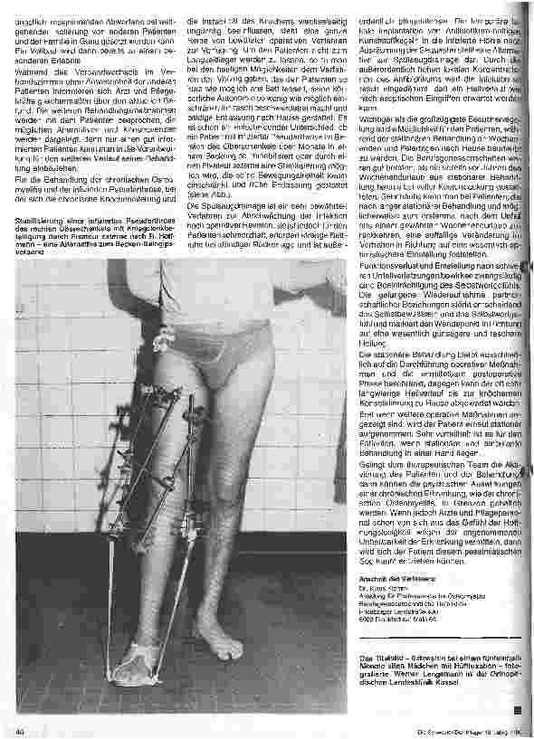 Vorschauseite 2: Versorgung von Patienten mit chronischer Osteomyelitis