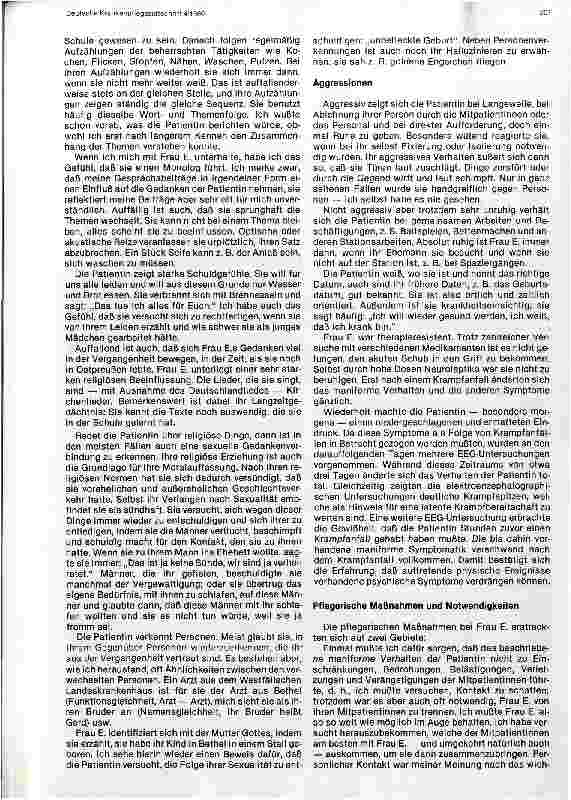 Vorschauseite 2: Pflege einer schizophrenen Patientin Schülerbericht - Zwischenprüfung nach dem ersten Ausbildungsjahr