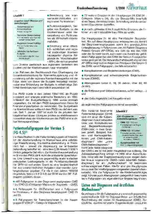 Vorschauseite 2: Krankenhausfinanzierung in Frankreich (I) Programme de Médicalisation des Systèmes dInformation - PMSI