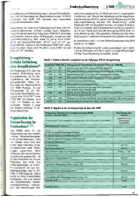 Vorschauseite 4: Krankenhausfinanzierung in Frankreich (I) Programme de Médicalisation des Systèmes dInformation - PMSI