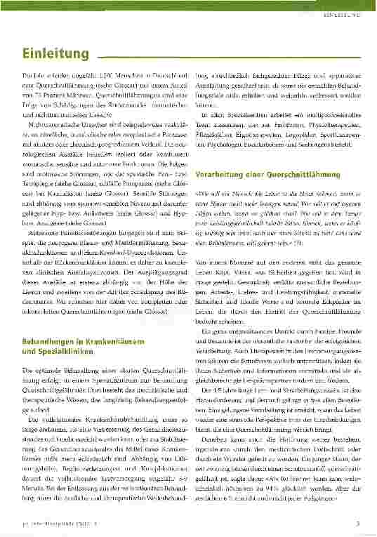 Vorschauseite 3: Querschnittlähmung