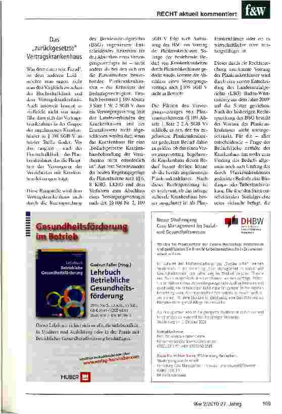 Vorschauseite 3: Zulassungsstatus von Krankenhäusern: Gemeinsamkeiten und Unterschiede