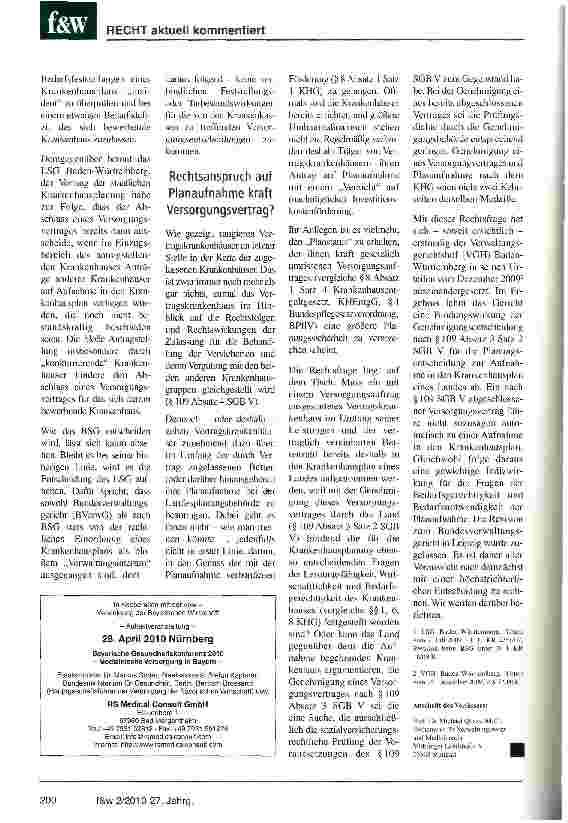 Vorschauseite 4: Zulassungsstatus von Krankenhäusern: Gemeinsamkeiten und Unterschiede