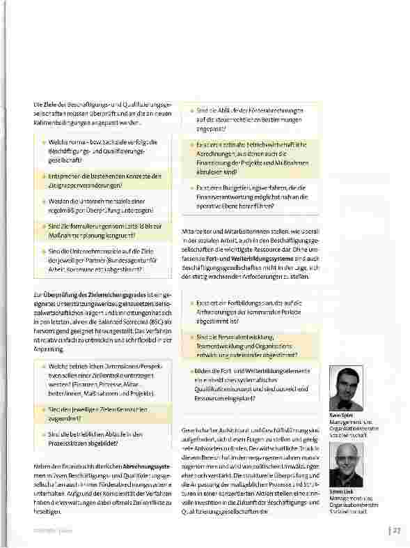 Vorschauseite 2: Zwischen politischem Druck und wirtschaftlichen Anforderungen