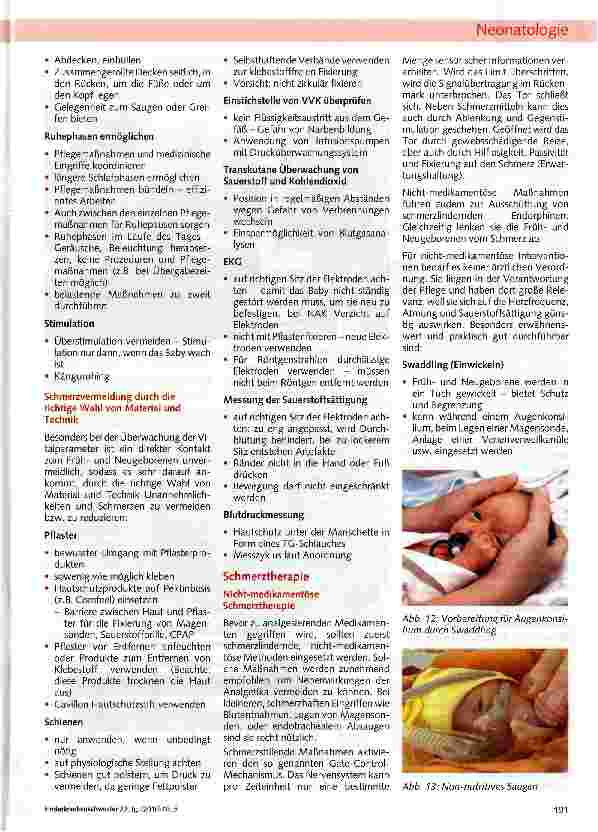 Vorschauseite 5: Schmerzerfassung und Schmerztherapie bei Frühgeborenen (Teil 2)