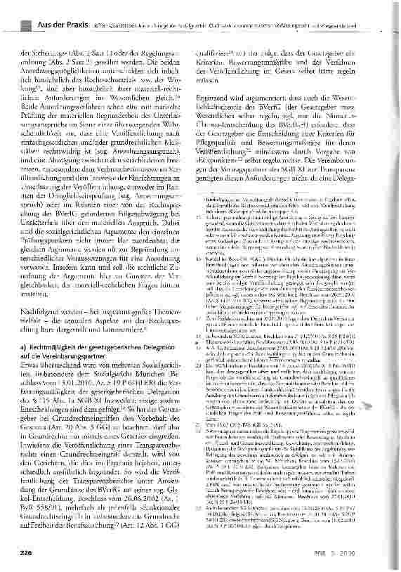 Vorschauseite 4: Qualitätsberichte im Spiegel der Sozialgerichte: Qualitätstransparenz zwischen Verfassungsrecht und Pflegewirklichkeit