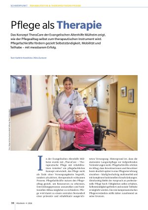 Vorschauseite 1: Pflege als Therapie