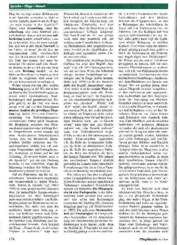 Vorschauseite 3: Wird die Sprache in der Pflege den Menschen gerecht? Einige Überlegungen zu den Namen, die Patienten im klinischen Alltag bekommen