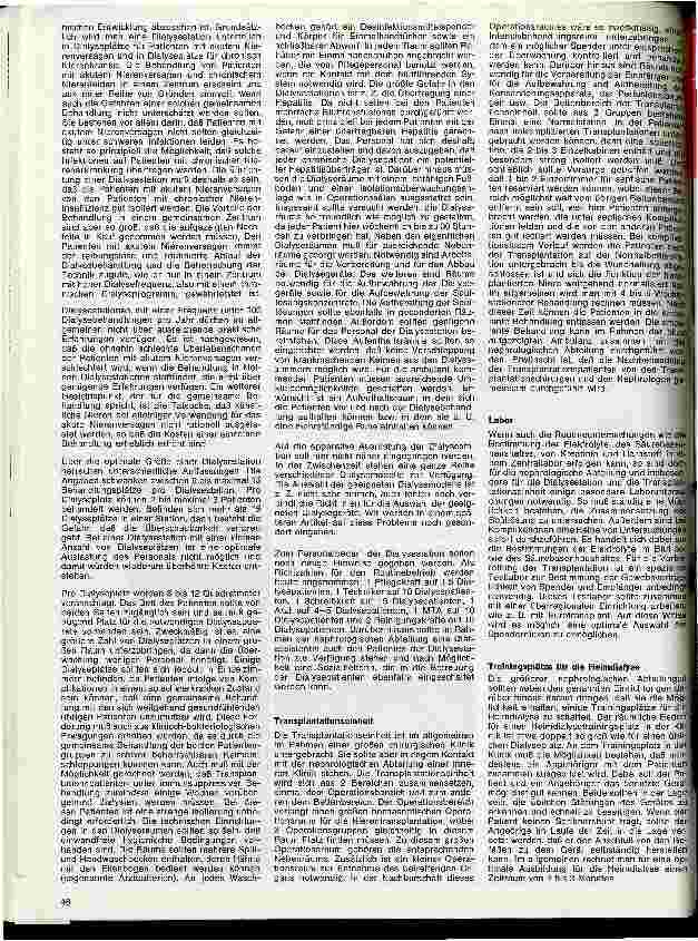 Vorschauseite 2: Praxis der Nephrologie 15. Folge: Aufbau u. Organisation von Nierenzentren