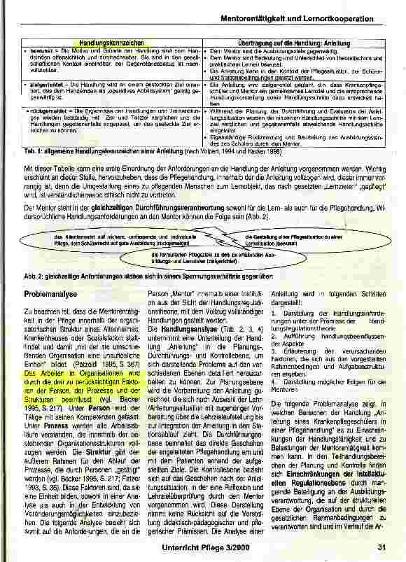 Vorschauseite 2: Mentorentätigkeit - Bindeglied der Lernortkooperation