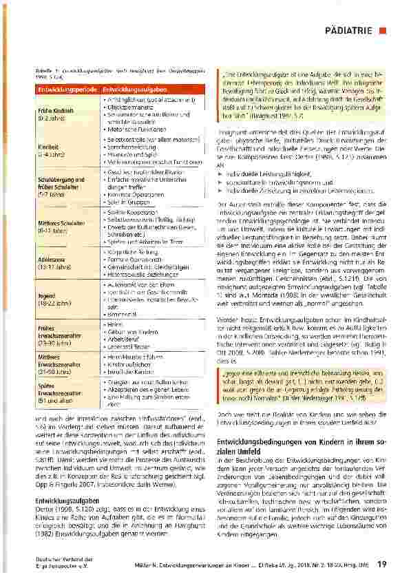 Vorschauseite 2: Entwicklungserwartungen an Kinder und ihre Relevanz für die Ergotherapie im pädiatrischen Arbeitsfeld - Teil 1 -