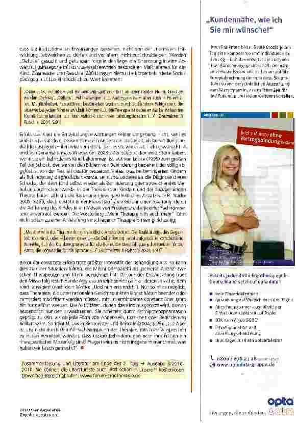 Vorschauseite 6: Entwicklungserwartungen an Kinder und ihre Relevanz für die Ergotherapie im pädiatrischen Arbeitsfeld - Teil 1 -