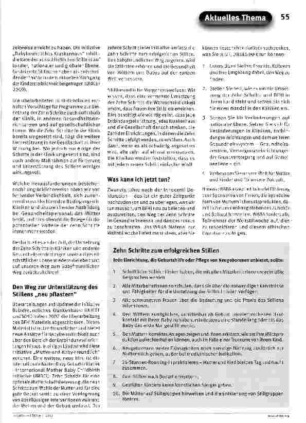 Vorschauseite 2: Stillen - Nur 10 Schritte. Der babyfreundliche Weg