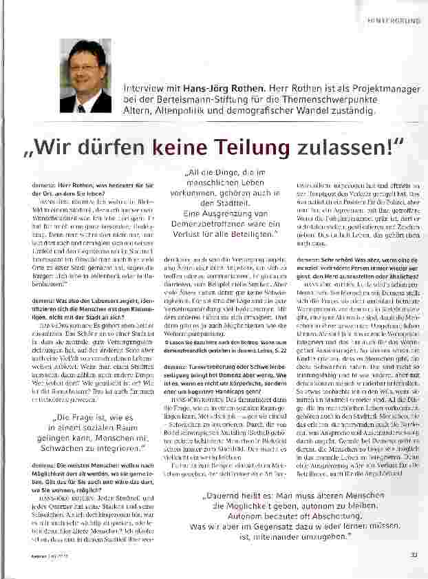Vorschauseite 1: Wir dürfen keine Teilung zulassen!
