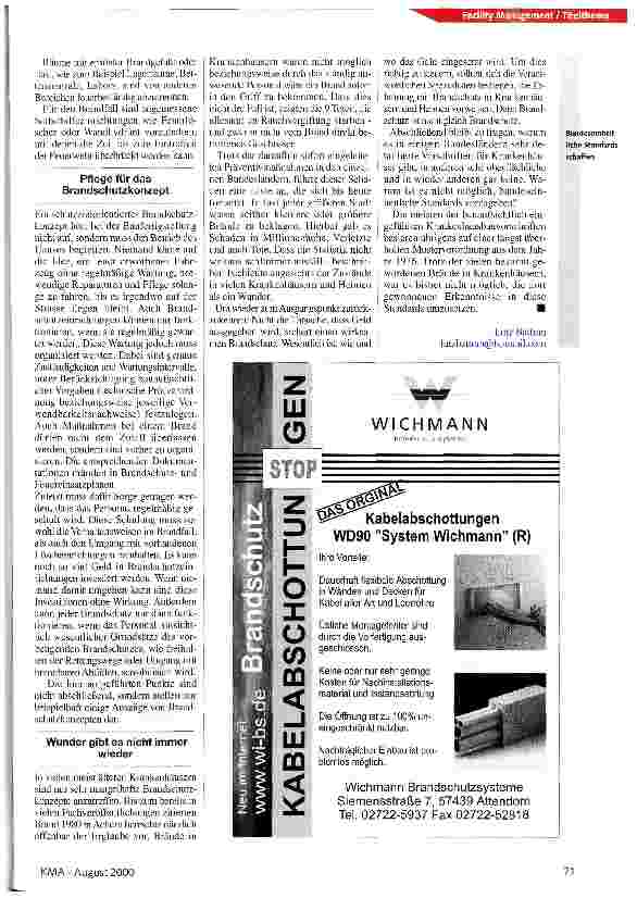 Vorschauseite 4: Florian ist unbestechlich Brandschutz im Gesamtkonzept