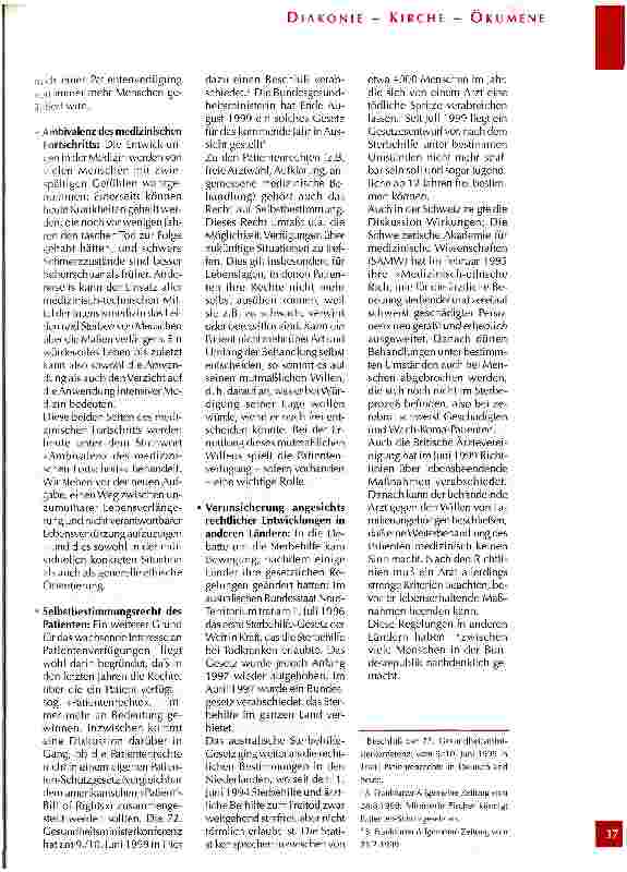 Vorschauseite 2: Christliche Patientenverfügung