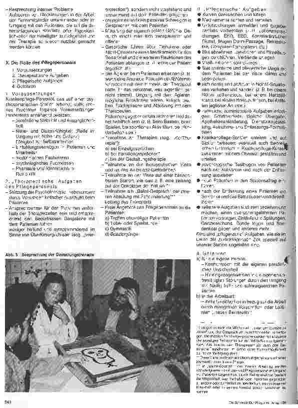 Vorschauseite 5: Die Rolle des Pflegepersonals auf einer psychosomatischen Station