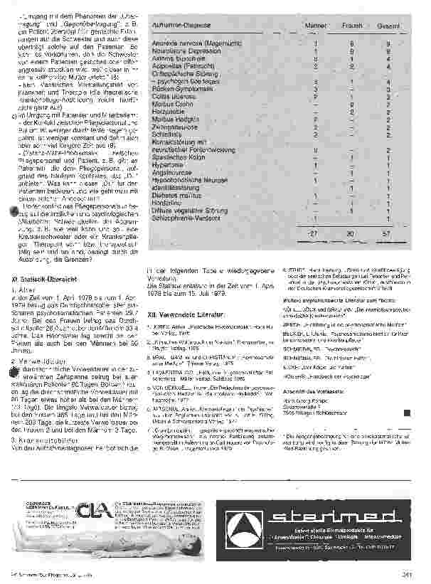 Vorschauseite 6: Die Rolle des Pflegepersonals auf einer psychosomatischen Station