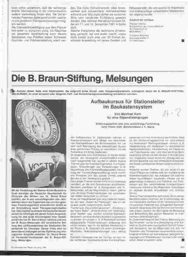 Vorschauseite 1: Aufbaukursus für Stationsleiter im Baukastensystem Erfahrungsbericht einer zweiwöchigen Fortbildung.