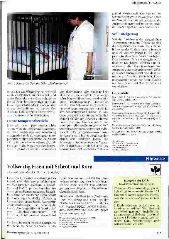 Vorschauseite 3: Die Kinderkrankenschwester in der Psychosomatik