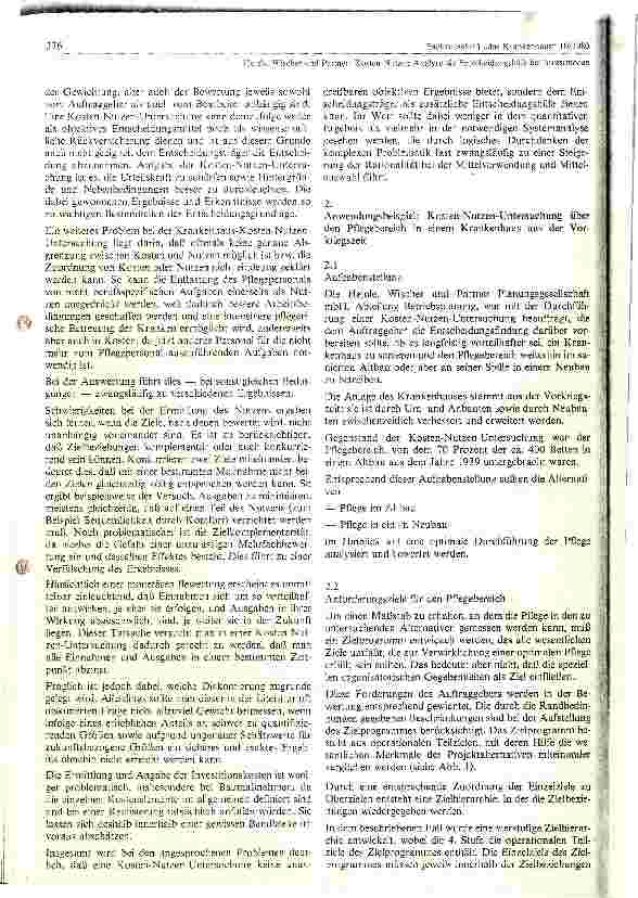 Vorschauseite 4: Die Kosten-Nutzen Analyse als Entscheidungshilfe für Arzt und Umfang der Investitionen