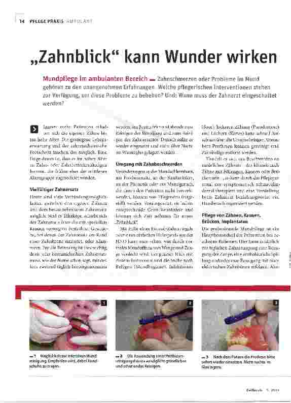 Vorschauseite 1: Zahnblick kann Wunder wirken