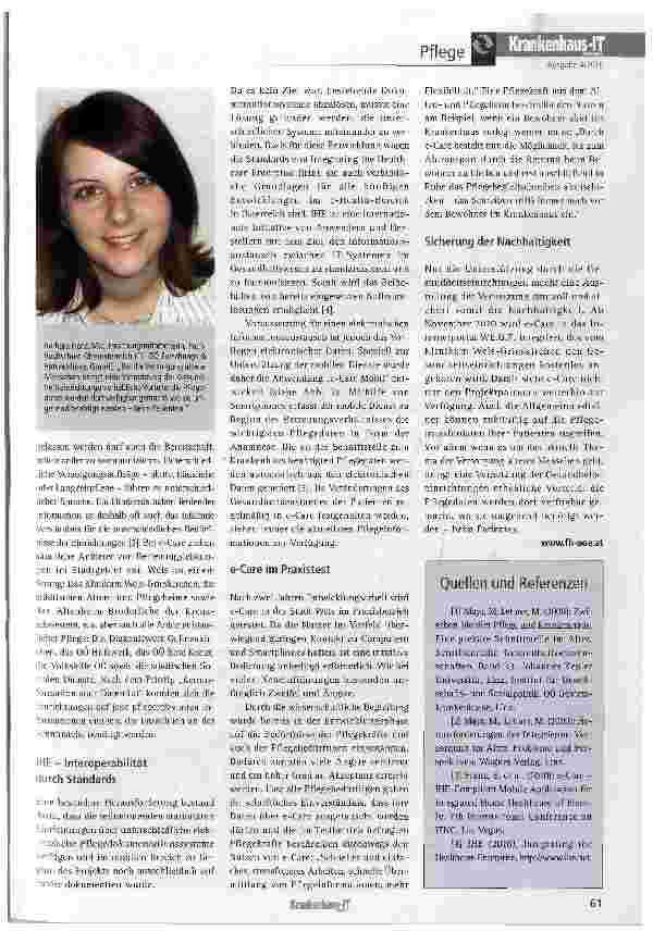 Vorschauseite 2: e-Care: mobile Informationssysteme im Gesundheitswesen
