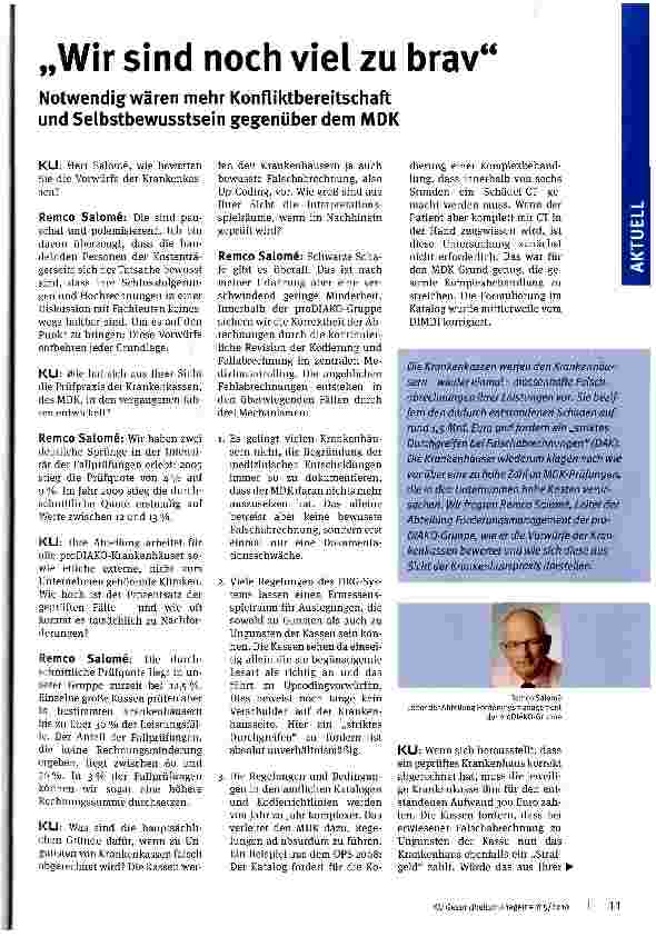 Vorschauseite 1: Wir sind noch viel zu brav