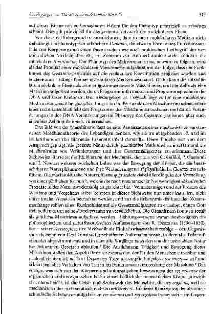 Vorschauseite 3: Überlegungen zur Theorie einer molekularen Medizin