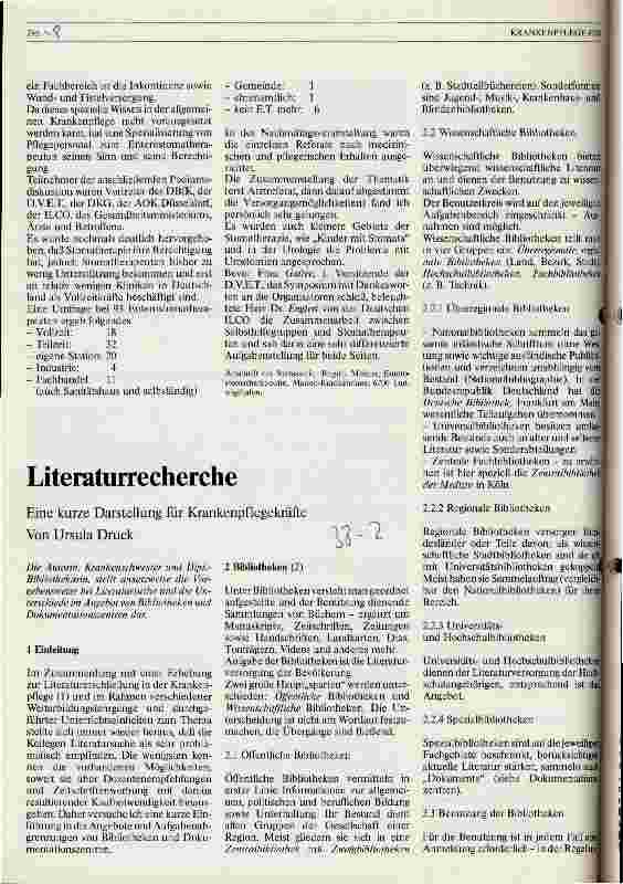 Vorschauseite 2: 10 Jahre Deutsche Vereinigung der Enterostomatherapeuten (D. V. E. T. )