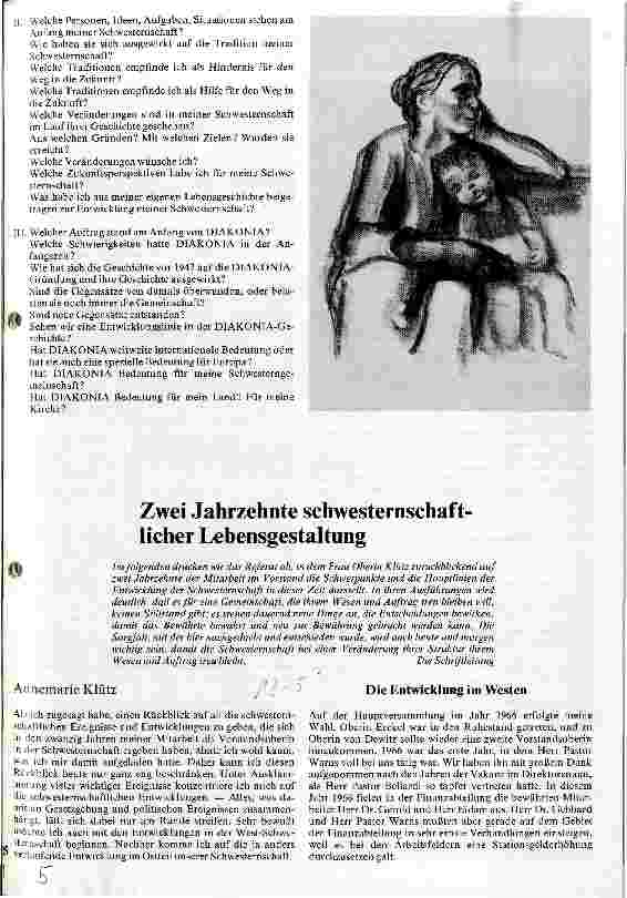 Vorschauseite 1: Zwei Jahrzehnte schwesternschaftlicher Lebensgestaltung