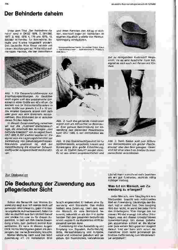 Vorschauseite 1: Die Bedeutung der Zuwendung aus pflegerischer Sicht