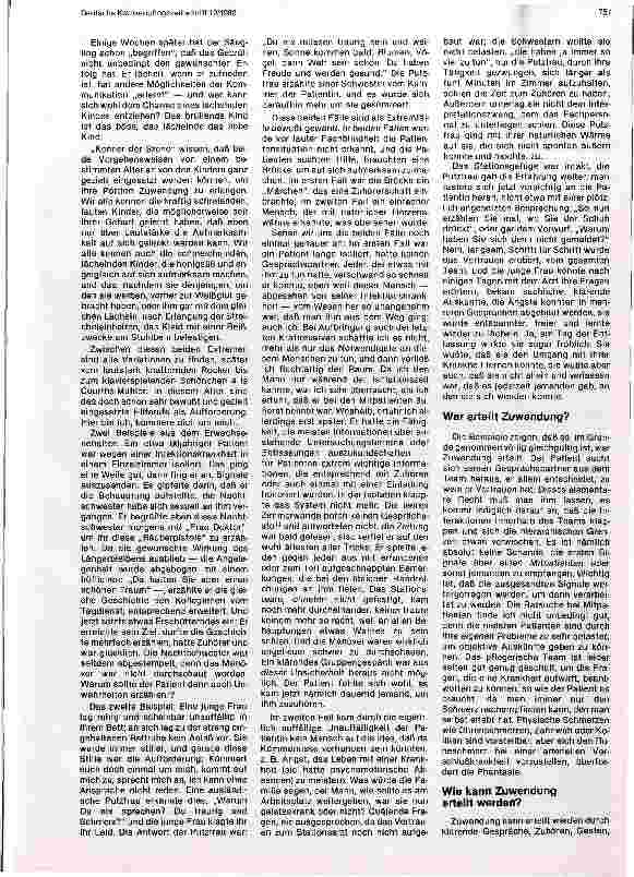 Vorschauseite 2: Die Bedeutung der Zuwendung aus pflegerischer Sicht