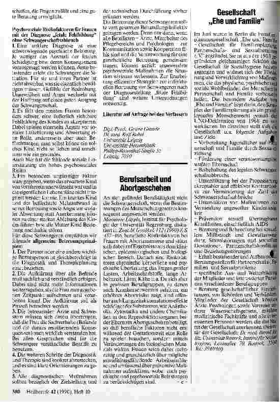 Vorschauseite 2: Psychologische Aspekte der Auseinandersetzung mit pränatal diagnosizierten fetalen Fehlbildungen