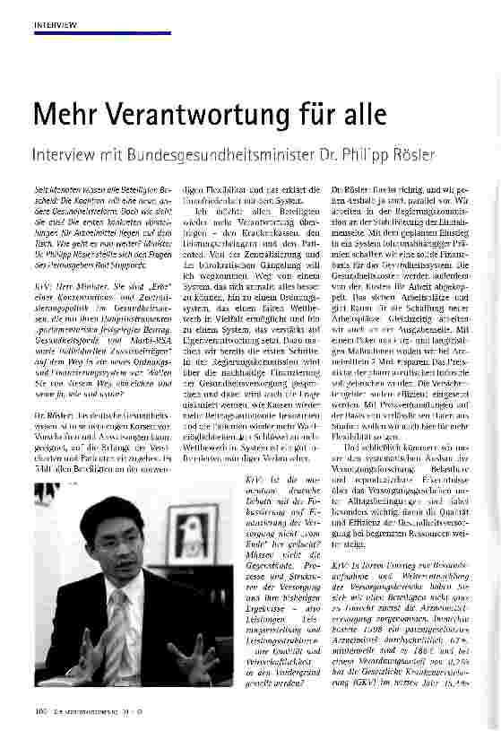 Vorschauseite 1: Mehr Verantwortung für alle