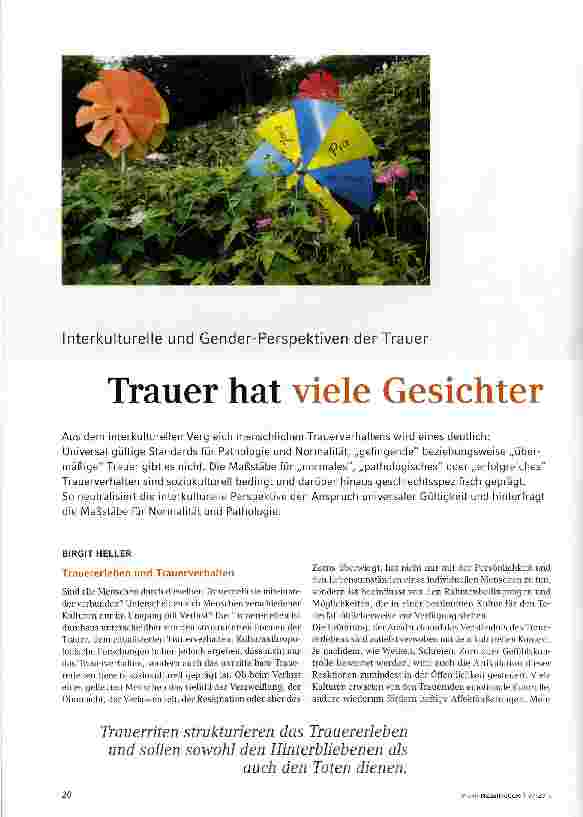 Vorschauseite 1: Trauer hat viele Gesichter